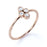 4 Stone Round Cut Diamond Stackable Ring  in Rose Gold