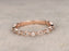 3/4 Eternity .35 Carat artdeco Wedding Ring Band for Her with milgrain in Rose Gold