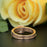 Unique 2 Carat Cushion Cut Sapphire and Diamond Trio Wedding Ring Set in Rose Gold