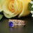 Unique 2 Carat Cushion Cut Sapphire and Diamond Trio Wedding Ring Sets in Rose Gold