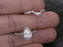 2 Carat Pear Cut Moissanite and Diamond Art Deco Bridal Set in White Gold