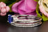 2 Carat Round Cut Sapphire and Diamond Trio Bridal Ring Set in White Gold Splendid Ring