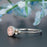 Beautiful 1.25 Carat Round Cut Peach Morganite and Diamond Engagement Ring in White Gold Handmade