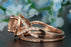 1.5 Carat Round Cut Peach Morganite and Diamond Wedding Ring Set in 9k Rose Gold Stunning Ring