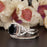 Big 1.50 Carat Round Cut Black Diamond and Diamond Wedding Ring Set in White Gold