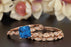 Celebrity 2 Carat Princess Cut Sapphire and Diamond Trio Wedding Ring Set in Rose Gold