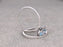 2 Carat oval cut Aquamarine and Diamond Halo Wedding Ring Set in White Gold