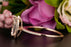 Classic 1.25 Carat Pear Cut Sapphire and Diamond Engagement Ring in Rose Gold