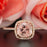 Stunning 1.25 Carat Cushion Cut Peach Morganite and Diamond Engagement Ring in Rose Gold