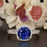 1.50 Carat Cushion Cut Halo Sapphire and Diamond Wedding Ring Set in White Gold Designer Ring