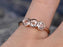 Three Stone Trilogy 1.50 Carat Morganite Engagement Ring in Rose Gold