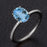 Bestselling 1.25 Carat oval cut Aquamarine and Diamond Engagement Ring in White Gold