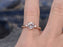 Three Stone 1.50 Carat Morganite and Diamond Engagement Ring in Rose Gold
