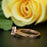 1.50 Carat Pear Cut Peach Morganite and Diamond Wedding Ring Set in Rose Gold for Women