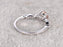 Beautiful 1.25 Carat Round Cut Morganite and Diamond Engagement Ring in White Gold
