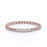 Twist Style Stacking Wedding Ring with Round Diamonds in Rose Gold