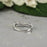0.5 Carat Seven Stones Chevron Wedding Band in White Gold over Sterling Silver