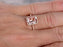1.50 Carat Emerald Cut Morganite and Diamond Engagement Ring in Rose Gold