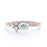 4 Stone Stacking Ring with Oval and Round Cut Diamonds in Rose Gold
