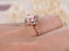 Bestselling 1.25 Carat Cushion Cut Morganite and Diamond Engagement Ring Rose in Gold