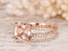 1.50 Carat Cushion Cut Morganite and Diamond Split Shank Engagement Ring in Rose Gold