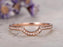 Perfect .25 Carat Round cut Diamond semi Eternity Wedding Ring Band in Rose Gold