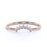 Delicately Curved Stacking Wedding Ring Band in Rose Gold