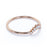 Delicately Curved Stacking Wedding Ring Band in Rose Gold