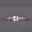 Art Deco 1.25 Carat Cushion Cut Rainbow Moonstone and Diamond Engagement Ring in Rose Gold