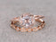 2 Carat Round Cut Morganite and Diamond Halo Solitaire Bridal Set in Rose Gold