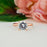 2 Carat Round Cut Four Prongs Solitaire Engagement Ring in Rose Gold over Sterling Silver
