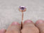Perfect 1.50 Carat Purple Round Cut Amethyst and Diamond Halo Engagement Ring in Rose Gold