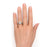 1.75 Carat Cushion Cut Moissanite & Diamond Split Shank Halo Engagement Ring Set in Rose Gold