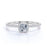 Vintage .75 Carat Pave Cushion Cut Moissanite & Diamond Cluster Wedding Ring in Rose Gold