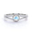 Vintage Round Rainbow Moonstone & Diamond Split Shank Engagement Ring in Rose Gold