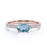 Pave 1.5 Carat Vintage Oval Cut Aquamarine & Diamond Cluster Wedding Ring in White Gold