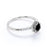 1.50 Carat Basket Set Round Black Diamond and Pave White Diamond Halo Engagement Ring in White Gold