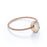 Minimalist Bezel Set 1 Carat Natural Oval Welo Opal Twist Solitaire Engagement Ring in Rose Gold