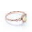1.5 Carat Natural Oval Blue Fire Opal and Diamond Accents Milgrain 5 Stone Engagement Ring in Rose Gold