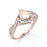 Stunning Vintage 2 Carat Natural Pear Shaped Welo Opal and Diamond Antique Engagement Ring in Rose Gold