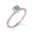 Vintage Pave 0.75 Carat Cushion Aquamarine & Diamond Cluster Engagement Ring in White Gold