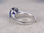 1 Carat Oval Cut Tanzanite Solitaire Ball Prong Engagement in White Gold