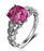 Antique 1.50 Carat Ruby and Diamond Halo Engagement Ring