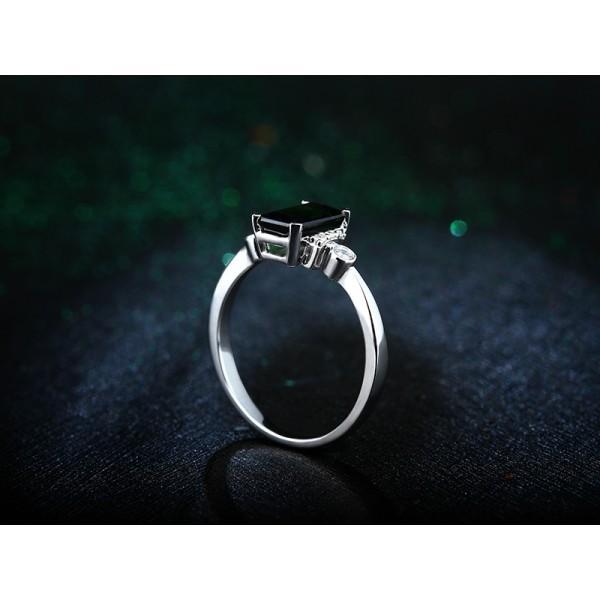 Beautiful 2 Carat Emerald and Diamond Engagement Ring