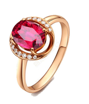Designer 1.25 Carat Ruby and Diamond Unique Halo Engagement Ring