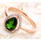 Designer 1.50 Carat Pear shape Emerald and Diamond Halo Engagement Ring