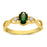 Luscious Emerald and Diamond Infinity Ring Affordable Engagement Ring