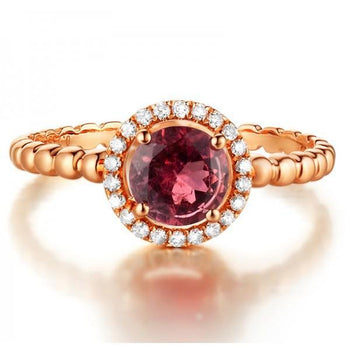 Excellent 1.25 Carat Ruby and Diamond Engagement Ring