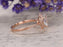 1.50 Carat Heart Shape White Topaz and Diamond Engagement Ring in Rose Gold