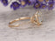 1.50 Carat Cushion White Topaz and Diamond Engagement Ring in Yellow Gold